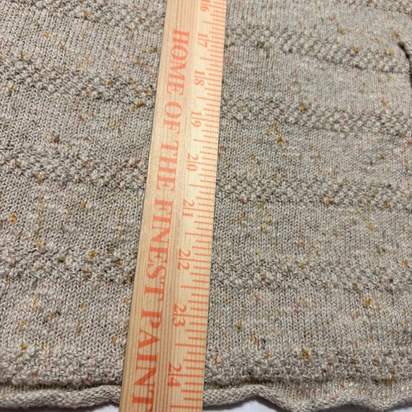 Gudrun Sjödén Beige Knit Open Fron Cardigan Shawl Vest Linen Cotton Lightweight - Picture 11 of 11